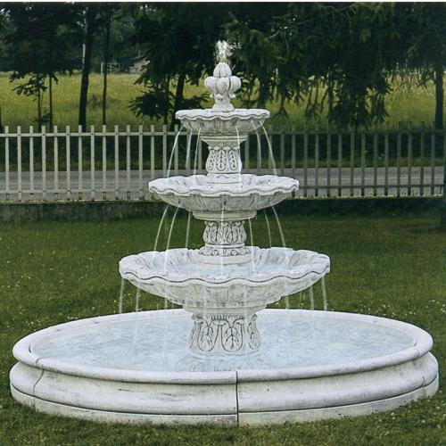 大型噴水から小型噴水