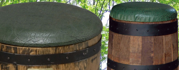 おしゃれで素敵なウイスキー樽で作られたスツール|いい家具ネット